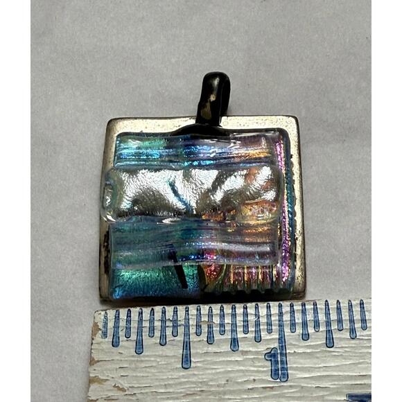 🆕LISTING🆕 Glass Art Setting on Silver Pendu - Picture 4 of 7